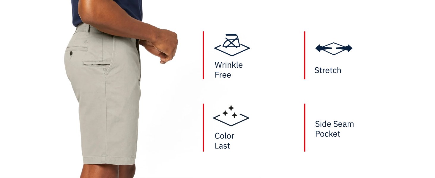 Wrinkle Free | Stretch | Color Last | Side Seam Pocket