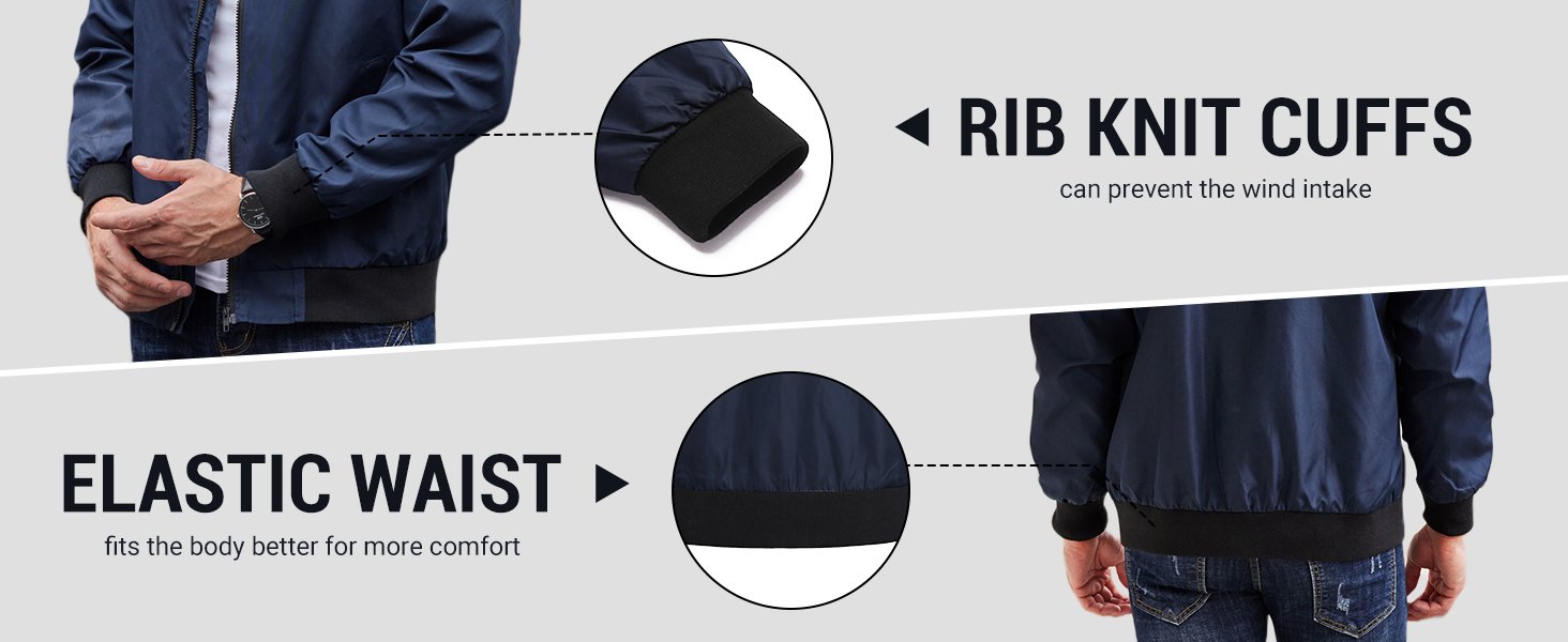 Lightweight Windbreaker Flight Jacket