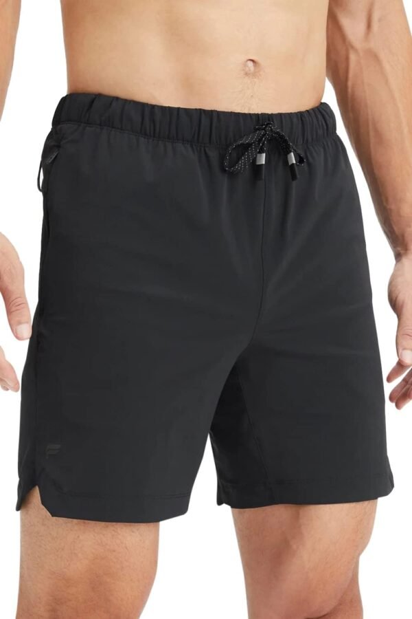 Men's Short (Unlined), Training, Swimming, Lightweight, Quick-Dry, Zip Pocket, Stretch Woven