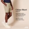 Men's Slim-Fit 7" Chino Shorts, Khaki, 36