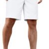 Men's Casual Shorts Cotton Elastic Waist Drawstring Shorts Lightweight Summer Beach Shorts