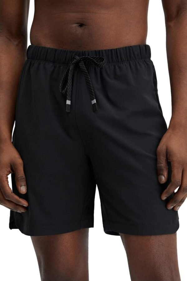 Men's Short (Unlined), Training, Swimming, Lightweight, Quick-Dry, Zip Pocket, Stretch Woven
