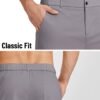 Mens Casual Shorts Classic Fit Chino Dress Shorts Lighweight Stretch Flat Front Golf Shorts with Pockets