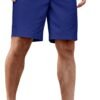Men's Casual Shorts Cotton Elastic Waist Drawstring Shorts Lightweight Summer Beach Shorts