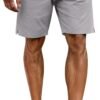 Mens Casual Shorts Cotton Drawstring Elastic Waist Stretch Chino Golf Shorts Summer Beach Shorts