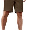 Men's Casual Shorts Cotton Elastic Waist Drawstring Shorts Lightweight Summer Beach Shorts