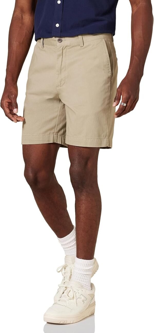 Men's Slim-Fit 7" Chino Shorts, Khaki, 36