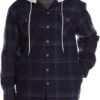 71PPSUFQepL._AC_SL1500 Men's Long Sleeve Quilted Lined Flannel Shirt Jacket with Hood