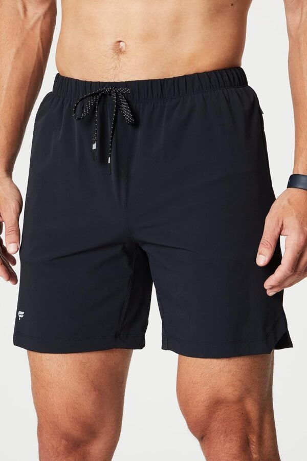 Men's Short (Unlined), Training, Swimming, Lightweight, Quick-Dry, Zip Pocket, Stretch Woven
