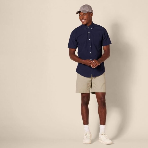 Men's Slim-Fit 7" Chino Shorts, Khaki, 36