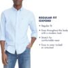 Mens Long Sleeve Button Down Oxford Shirt in Regular Fit