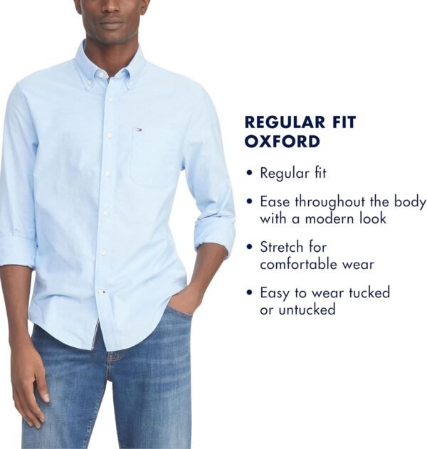 Mens Long Sleeve Button Down Oxford Shirt in Regular Fit