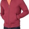 Men's Sweatshirt, Mock Neck, Fleece Zip Up