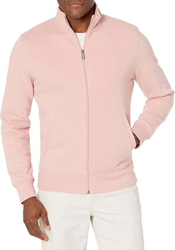 Men's Sweatshirt, Mock Neck, Fleece Zip Up
