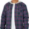 81FOGVvtlNL._AC_SL1500 Men's Long Sleeve Quilted Lined Flannel Shirt Jacket with Hood