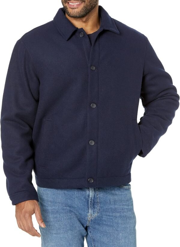 Men's Wool Blend Bomber Jacket (Available in Big & Tall)