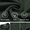 Mens Long Sleeve Shirts Casual Button Down Shirt Wrinkle Free Dress Shirt with Pocket