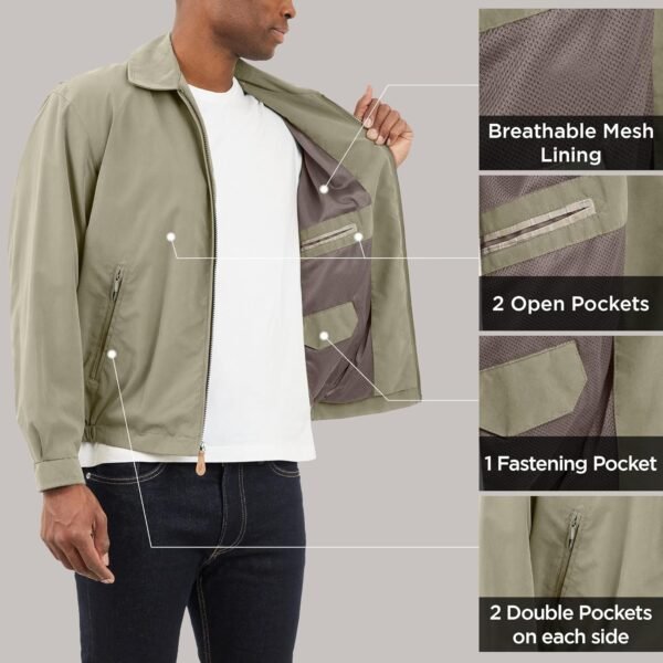 Men's Auburn Zip-Front Golf Jacket (Regular & Big-Tall Sizes)