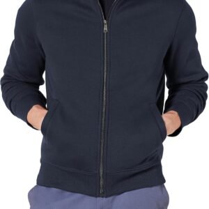 81uBR35dPTL._AC_SL1500 Men's Sweatshirt, Mock Neck, Fleece Zip Up