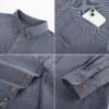 Mens Classic Fit Linen-Cotton Shirt Button Down Long Sleeve Casual Business Shirts