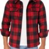 91gc9HPeuJL._AC_SL1500 Mens Long-Sleeve Polar Fleece Shirt Jacket for Winter
