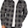 91tr_pRBYoL._AC_SL1500 Mens Long-Sleeve Polar Fleece Shirt Jacket for Winter